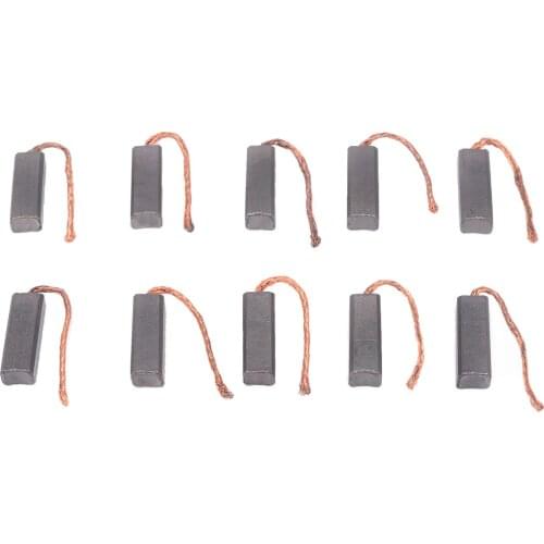10pcs/lot Conductive Copper Carbon Brushes Wire Generator Generic Electric Motor Brush 4.5*6.5*20mm With Wire Leads Mayitr