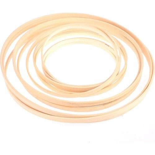 12PCs Wooden Floral Hoop Macrame Hoop Rings for DIY Wreath Decor, Dream Catcher