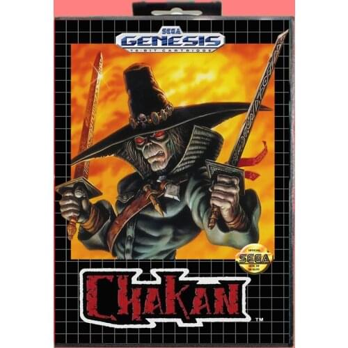 Chakan 16 Bit MD Game Card Include Retail Box For Sega Genesis & Mega Drive