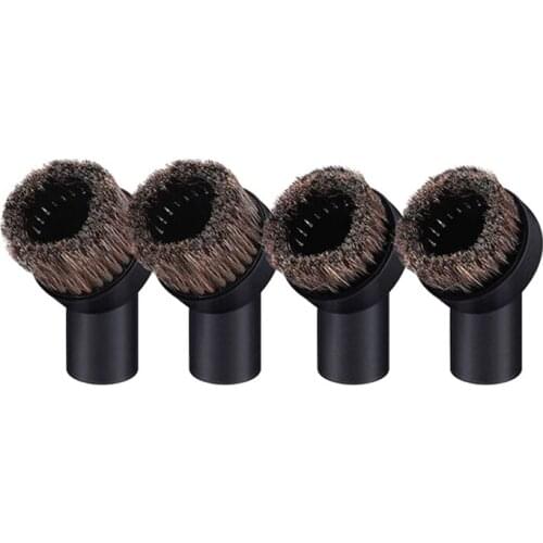 4 Pcs Horsehair Bristle Vacuum Cleaner Round Dusting Brush Replacement,Cleaning Tools,Inner Dia 32Mm,25Mm&36Mm Bristles