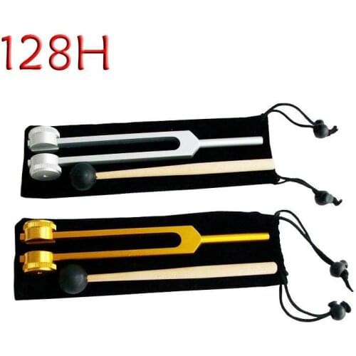 512 256 2048 128Hz Frequency Neural tuning mining ear Tuners testing fork aluminum test Equipment Mallet Striking Hammer gold