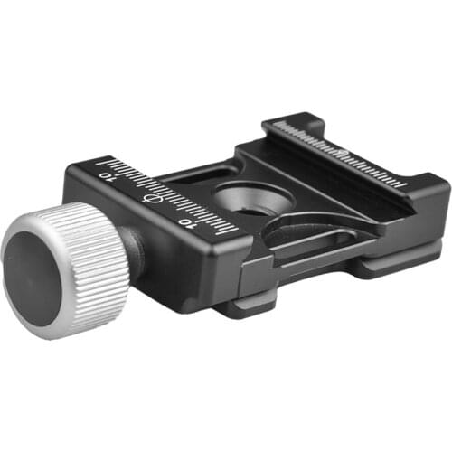 Aluminum Screw Knob Clamp Mini Quick Release Plate Clamp for Arca Swiss Plate Tripod Head Monohead