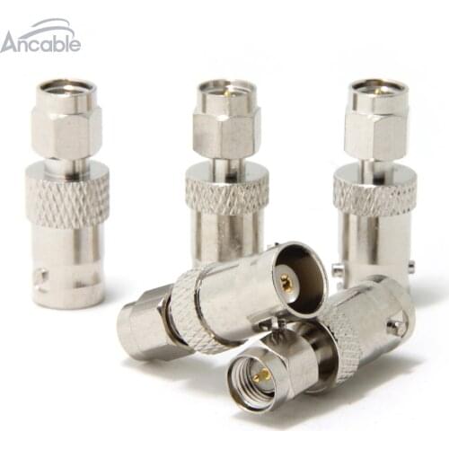 Ancable SMA Male to BNC Female RF/Coaxial Connector Antenna Adapter 5-Pack