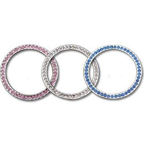 Car Engine Start Stop switch cover Crystal Ignition Key Ring For S/ubaru X/V F/orester o/utback l/egacy I/mpreza