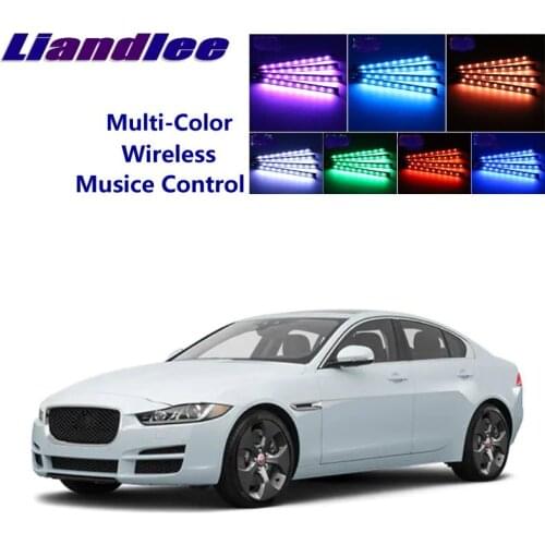 Liandlee Car Neon Color-Changing Light of Atmibient Inside Footwell Light For Jaguar XE 2015-2019