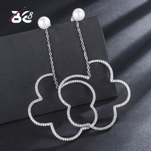 Be 8 Trendy Korean Fashion Long Cloud Shape Drop Earrings Cute Dangle Earrings for Women Pendientes Mujer Moda E662