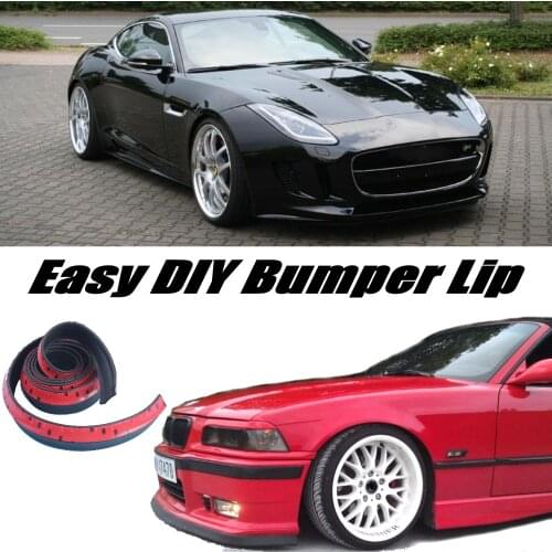 Bumper Lip Deflector Lips For Jaguar F-Type F Type Front Spoiler Skirt For Car View Tuning / Body Kit / Strip