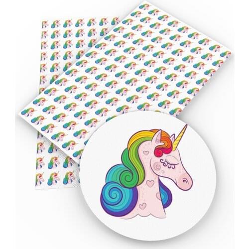 David angie 20*33cm Printed Synthetic Leather Faux Artificial Leather 1PCS, DIY Sewing Fabric For Bags Bowknot,1Yc3515