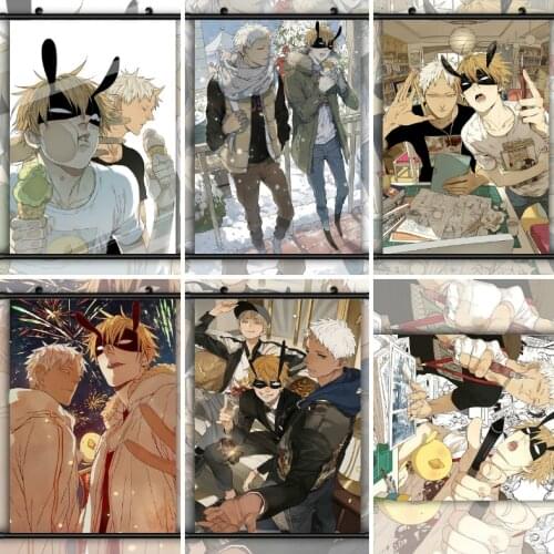 Canvas Wall Art Print Cartoon Painting Kid Decoration Picture Baby Bedroom Decor One Piece Poster Anime Posters 19 Days Old Xian