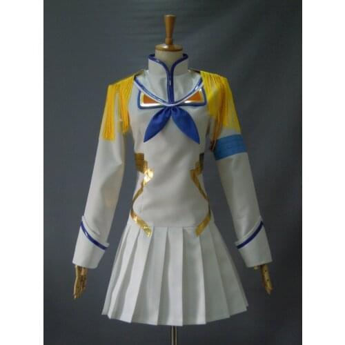 Amine Kill la Kill Cosplay Satsuki Kiryuin Cosplay White Womens Kill la Kill Cosplay Costume