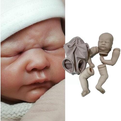 NPK 17inch Reborn Doll Kit Kovu Premie Size Sleeping Unifinished Baby Dolls Blank Parts M9E2