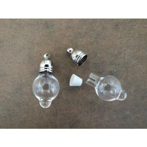 23x11mm small ball glass pendeloque cut charm name on rice handmade jewelry