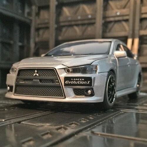 1/32 Mitsubishi lancer evolution evo10 Alloy car model toy for birthday present children kids gift Collection Ornament boy