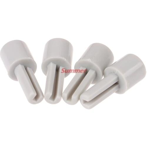 Practical 2/4pcs Mixer Potentiometer Lengthening Shaft Grey Plastic Extension Shaft