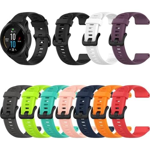 22mm Silicone Watchband for Garmin Forerunner 945/935 Fenix5 Fenix5 Plus Quatix5 Sapphire Approach S60 Watch Wrist Strap Bands
