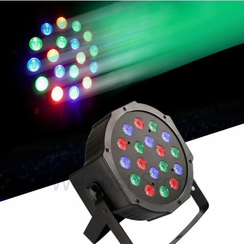 18LEDs 7CH wash led stage light RGBW DJ LED Flat Par Light Club Disco Bar Professional Stage DJ lighting Free Shipping