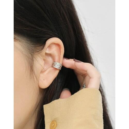 925 sterling silver clip on earrings for women ear cuffs, gold color ear clips earing fake piercing jewelry