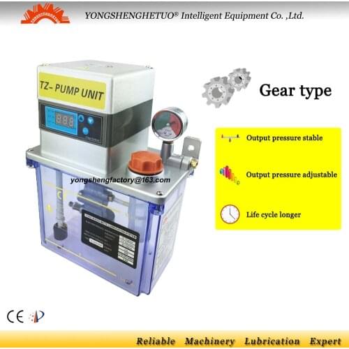 CE electric lubrication oil pump gear lubricator 2L 220V digital panel TZ2232-200X for centralized lubrication CNC machine