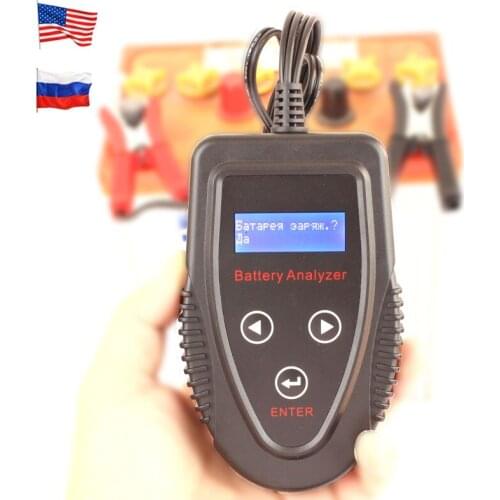 FOXSUR FBT1201 Car Battery Tester Multi-language 12V CCA Battery System Detect Automotive Car Bad Cell Battery Diagnostic Tool