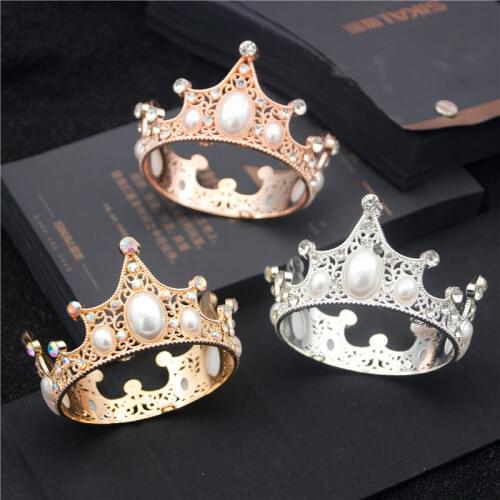 Bridal Tiaras Little Crown Wedding Brithday Cake Baking Decorative Head Jewelry childrens Small Diadem Hair Accessories