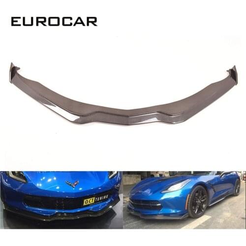 Carbon C7 front lip for Corvette C7 front spoiler Z06 front bumper lip