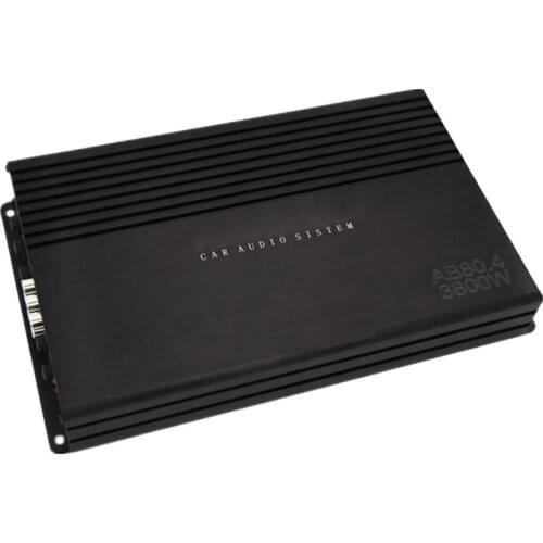 Stable Class D Monoblock Car Amplifier With Remote Subwoofer Control Bass Car Four Channel High Power Audio