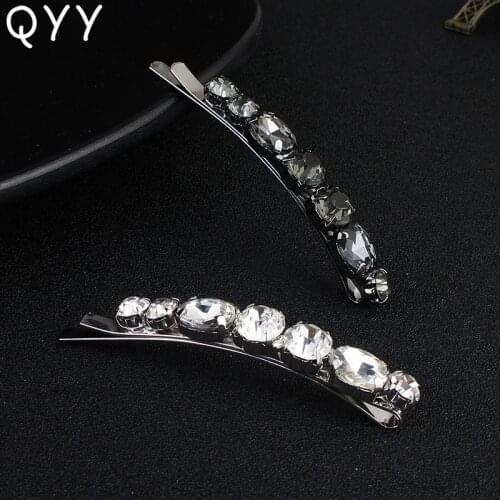 Fashion Austrian Crystal Small Hair Clips Wedding Hair Accessories Jewelry Bridal Headpieces for Women Girls Hairwear