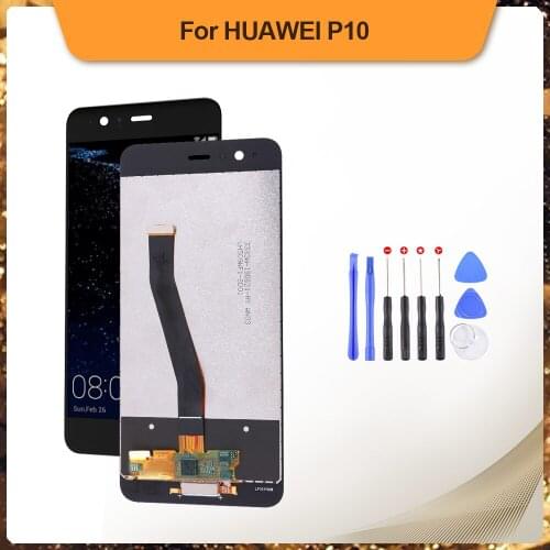 100% OEM Full Assembly for Huawei P10 LCD Touch Screen Digitizer Display Assembly Replacement No Dead Pixel With Repair Tools
