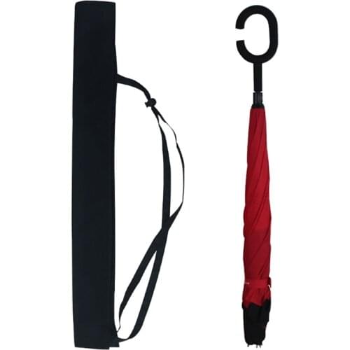 Upside Down C-Handle Reverse Umbrella Storage Bag Case Anti-Dust Protective Covers Shoulder Strap Carry Holder