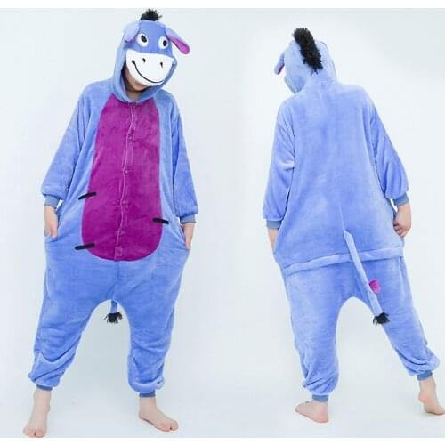 Unisex Blanket Sleepers Kids Pajama Children Animal Donkey Unicorn Cartoon Onesies Baby Costume Winter Boy Girl Licorne Jumspuit