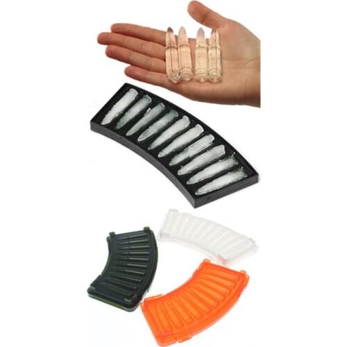 Whiskey Bullets Ice Mold Shot Bullet Shape Ice Cube Mold Ice Tray Maker Drink Kitchen Bar Tool Color Random