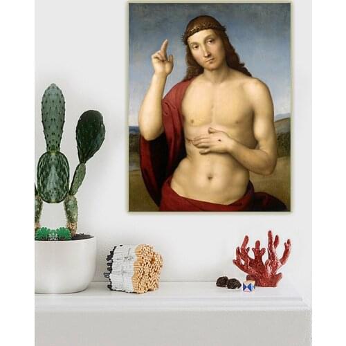 Christs blessing by Raffaello Santi Canvas Oil Painting Aesthetics Picture Artwork Backdrop Wall Hanging Decor Home Decoration