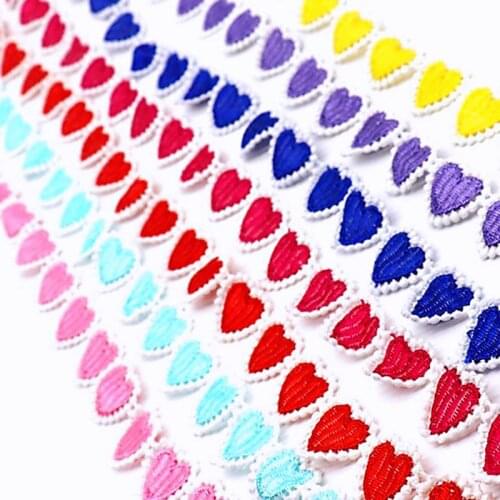 2cm Heart-shaped Ribbon 1M / 3M / 5M DIY Handmade Material Clothing Accessories Footwear Hat Decoration 20mm