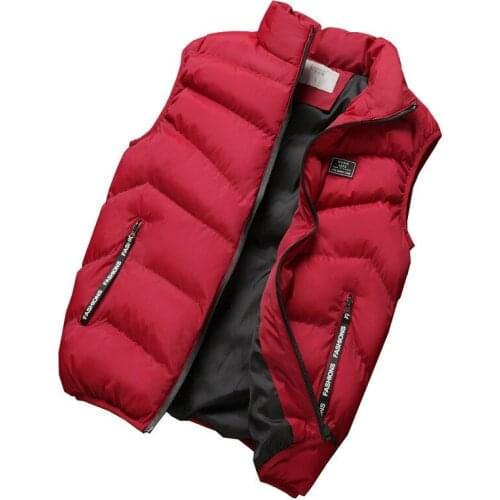 Fashion Mens Jacket Sleeveless Vest Spring Thermal Soft Vests Casual Coats Male Cotton Mens Vest Men Thicken Waistcoat 8XL