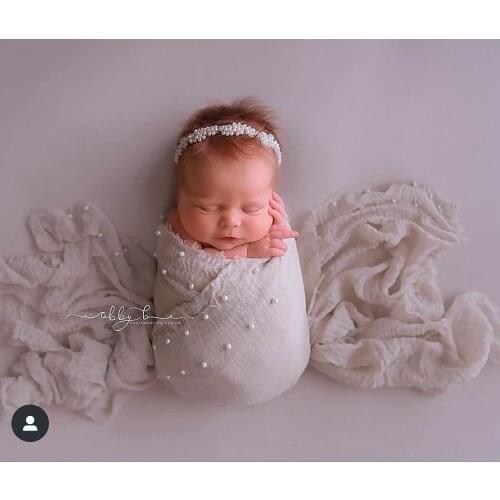 Baby headband photography prop camellia garland full moon party studio headdress hair accessories wedding christmas headband