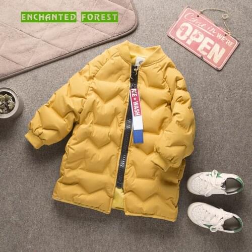Childrens down jacket winter new childrens clothes comfortable warm boys coat girls coat frosted Kids coat Girl Parkas