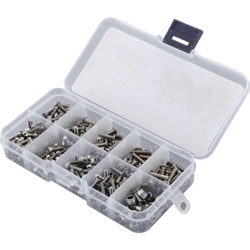 RC Car Screw Stainless Steel Screws Box Repair Tool Kit For Traxxas 1/16 E-revo/Summit Crawler Car Spare Parts