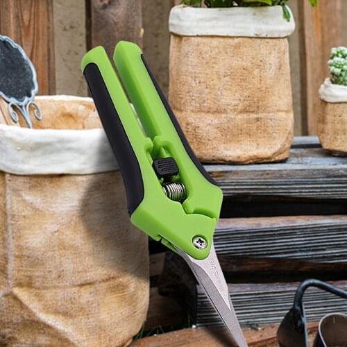 Garden Pruning Shears Orchard Picking Scissors Potted Trim Weed Branches Garden Flower Sharp Scissors Gardening Hand Tools