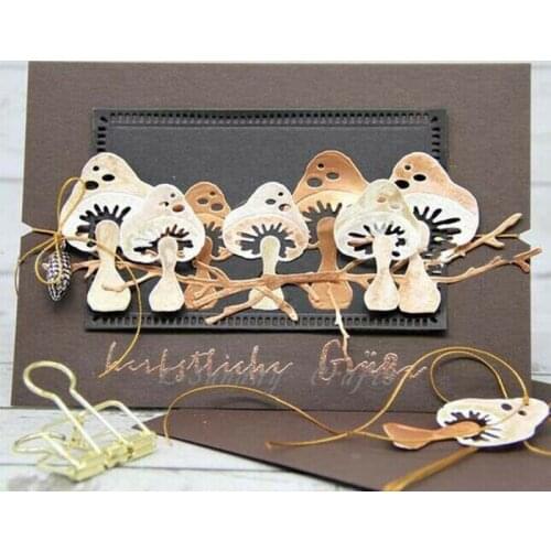 Die Cuts Mushroom Metal Cutting Dies Scrapbooking Embossing Paper Card Craft DIY