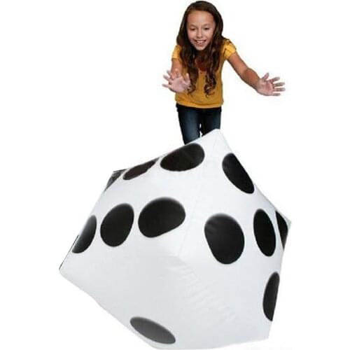 Funny Kids Toy 28cm Child toy inflatable Dice Jumbo Large Inflatable Dice Dot Diagonal Giant Toy Party Air Kids Educational toys