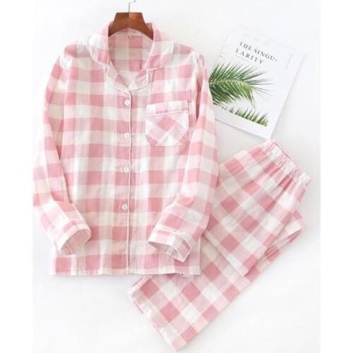 Man&Woman pajamas Spring Long sleeve Home clothes set Sleepwear