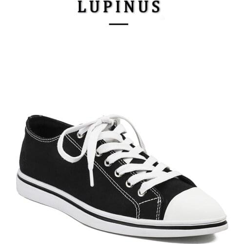 2021 Spring/Summer Chic Canvas Shoes Women Pointed Toe Lace-up Flat Heels Sneakers Women Brand Design Casual Street Style Shoes