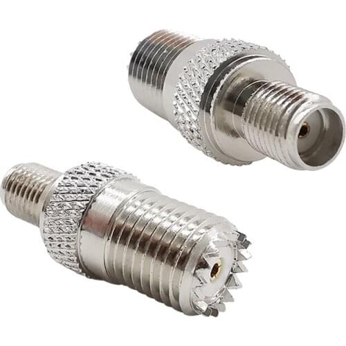 1PCS SMA Female Jack to Mini UHF Female Jack RF Coaxial Adapter Connector for Amateur Radio Citizens Band Radio