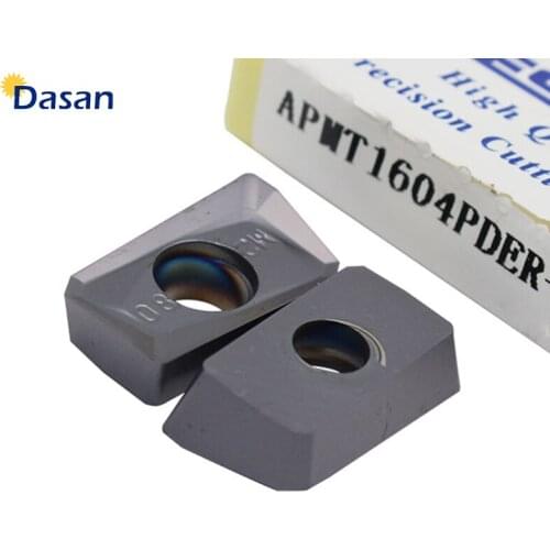 10pcs Milling Cutter Insert APMT1604 PDER Carbide Blade CNC Turning Tools for Lathe Milling Cutter
