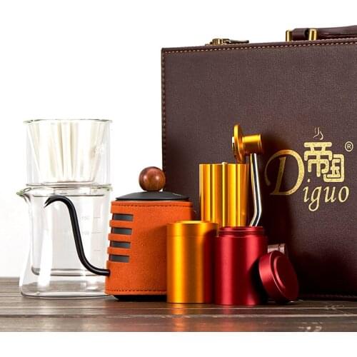 2019 Fine Manually Coffee Pot Set Drip Cup Fine Mouth Pot Grinding Machine Filter Paper