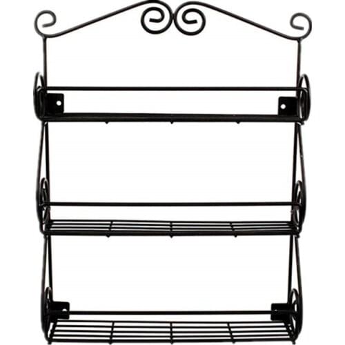 3 Layers Kitchen Spice Rack Cabinet Organizer Wall Door Storage Shelf Holder Save Space Shelves Kitchen Goods Holder