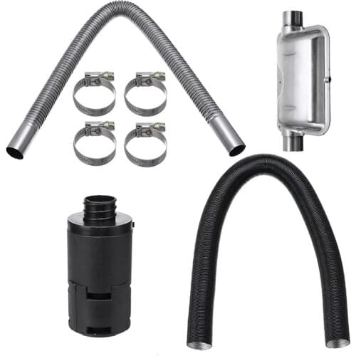 8 Pcs Universal Car Consumables Accessories Air Diesel Heater 24mm Exhaust Silencer + 25mm Filter Accessory For Air Diesel Heate