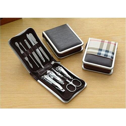 9 in 1 Soft Case Professional Manicure Pedicure Kit Tool For Dad Husband Men Boy Friend Holiday Birthday Christmas Gift