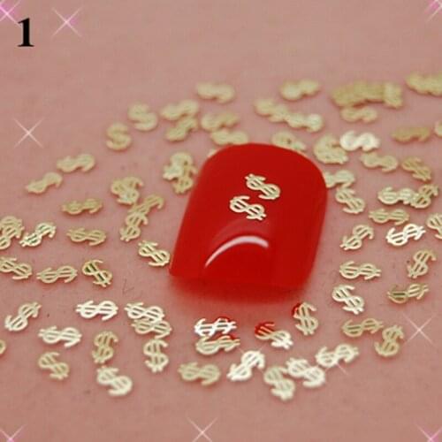 More than 700pcs/pack One Style, Available Gold Nail Art Metal Sticker Decoration, Metallic Sticker + Free Shipping K1