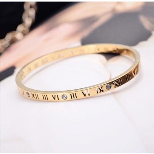 Bangle Hot Sell New Goddess Luxury Rose Gold Luxe Fashion Jewelry Stainless Steel For Women